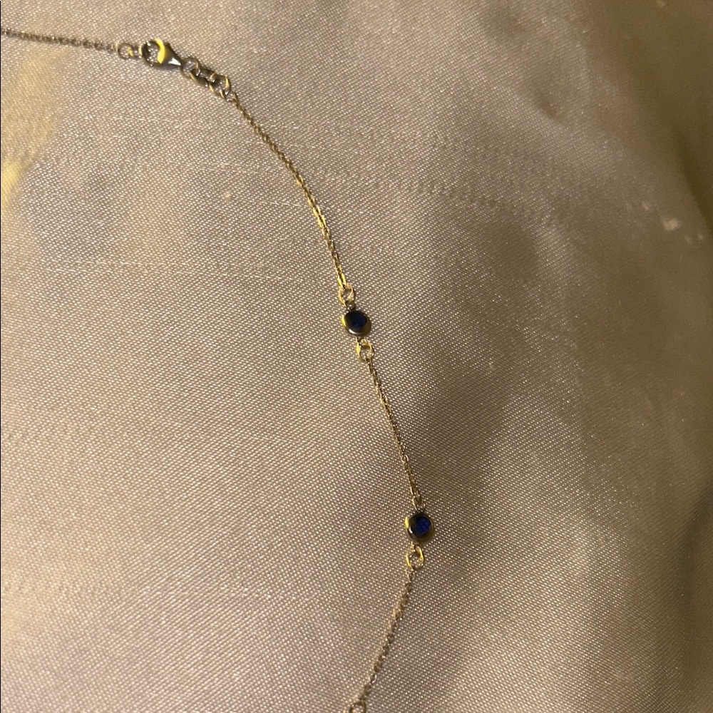 Haverhill 18k White Gold Necklace with Sapphires 🤍 - Picture 8 of 13
